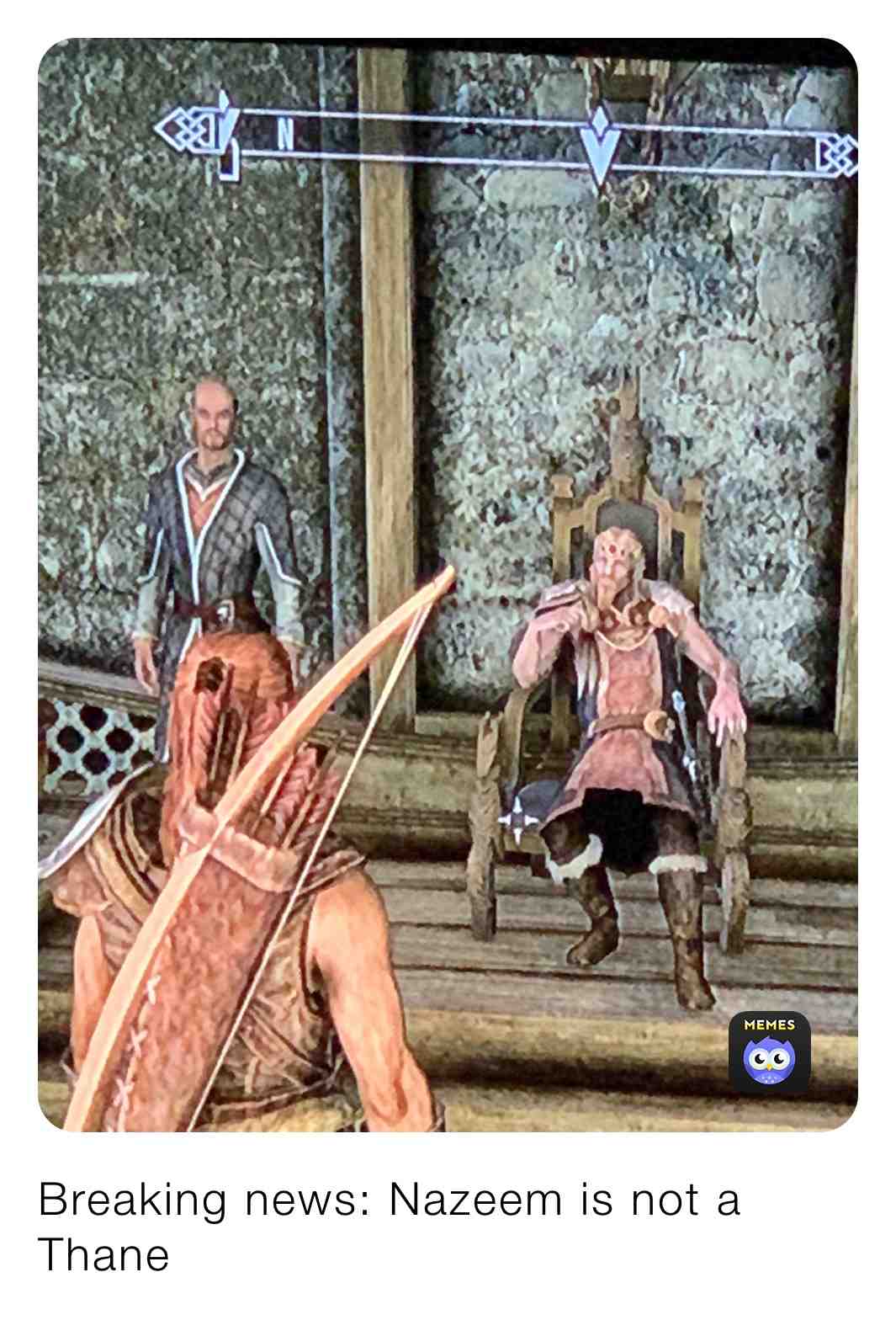 Meme shared by @Robskyrim_