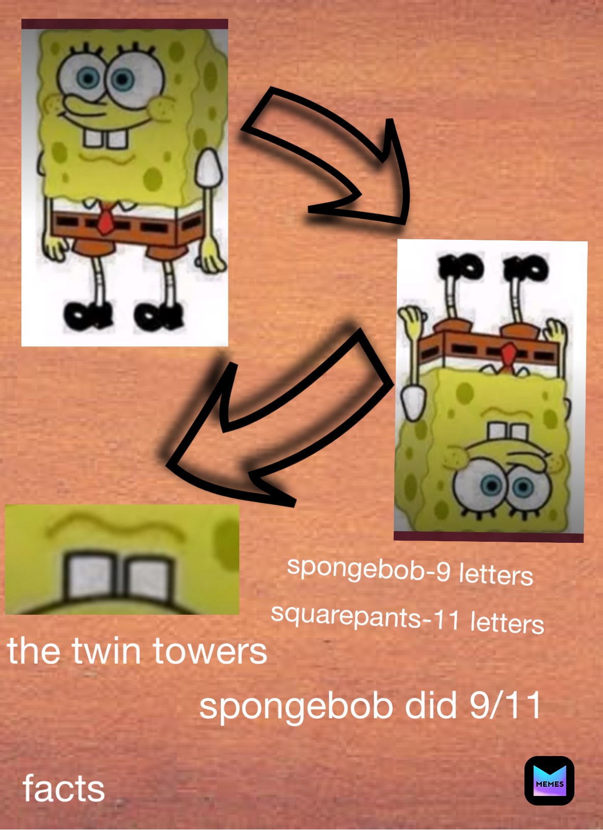 the twin towers spongebob-9 letters squarepants-11 letters spongebob ...