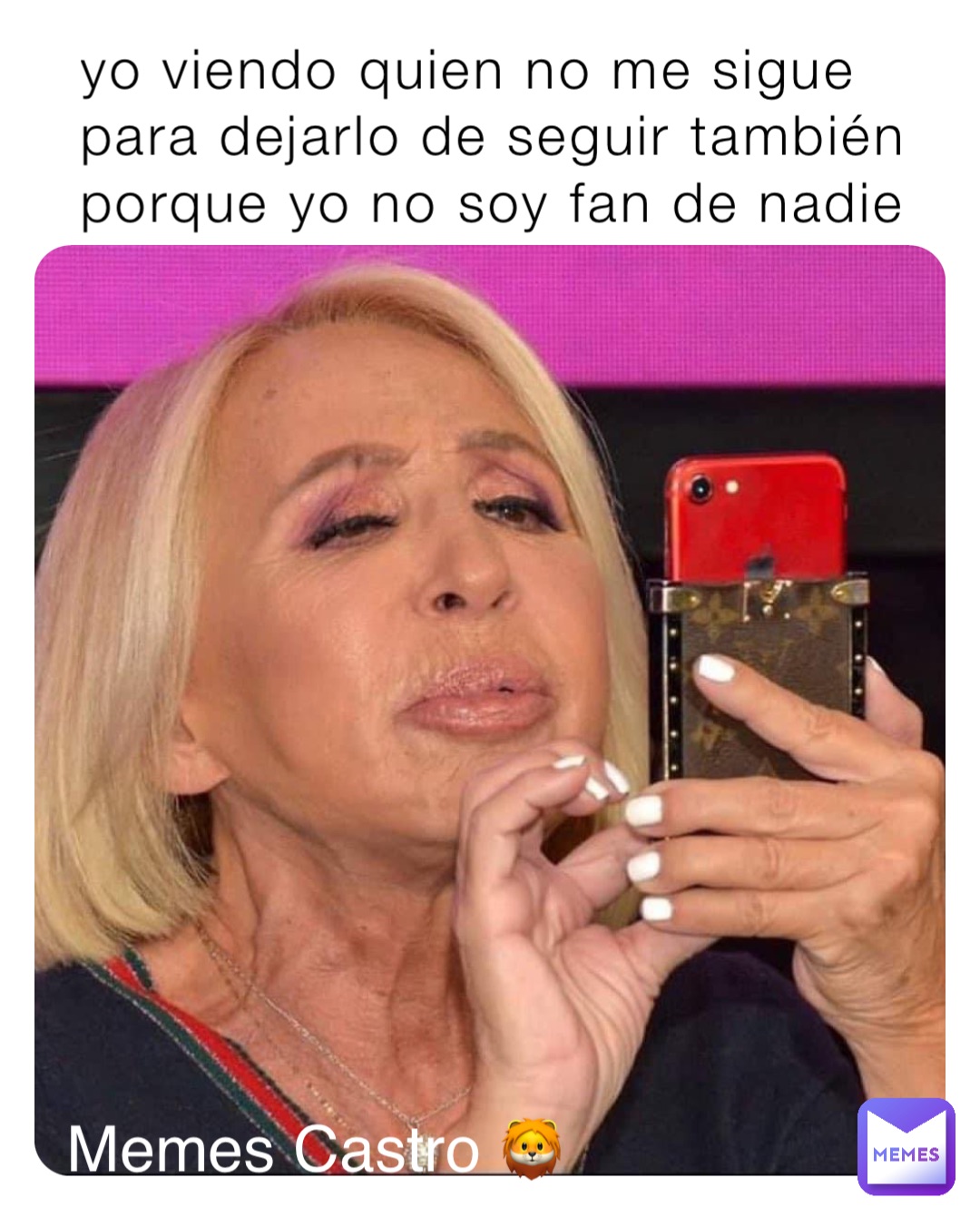 yo viendo quien no me sigue para dejarlo de seguir también porque yo no soy fan de nadie Memes Castro 🦁