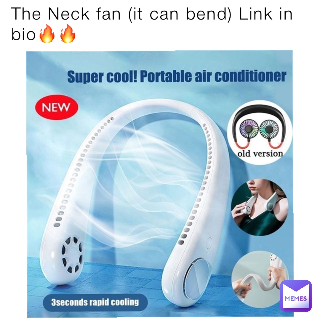 The Neck fan (it can bend) Link in bio🔥🔥