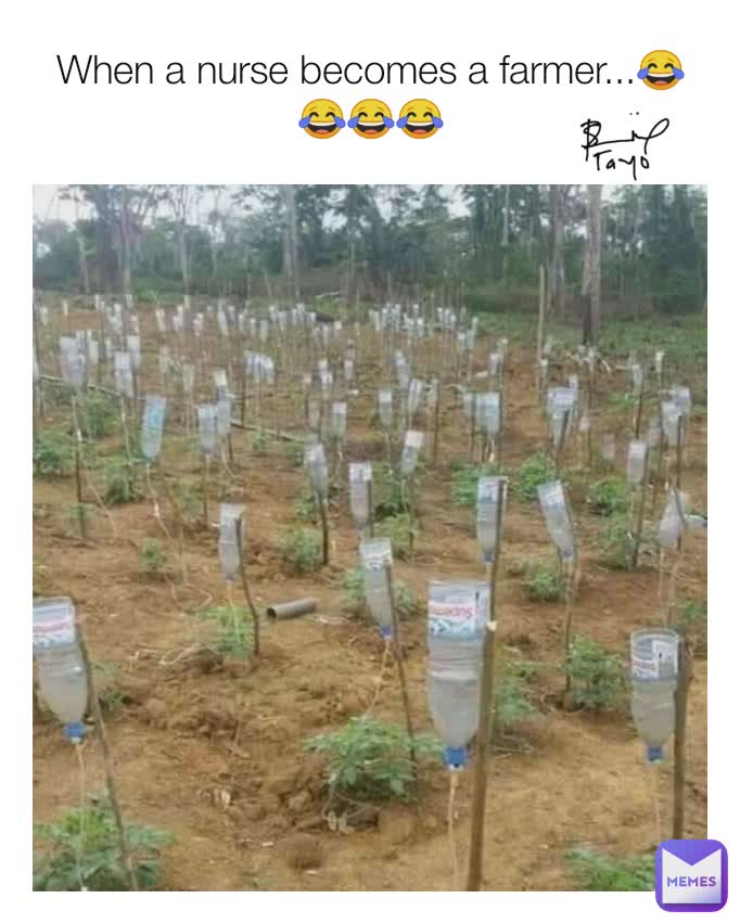 When a nurse becomes a farmer...😂😂😂😂