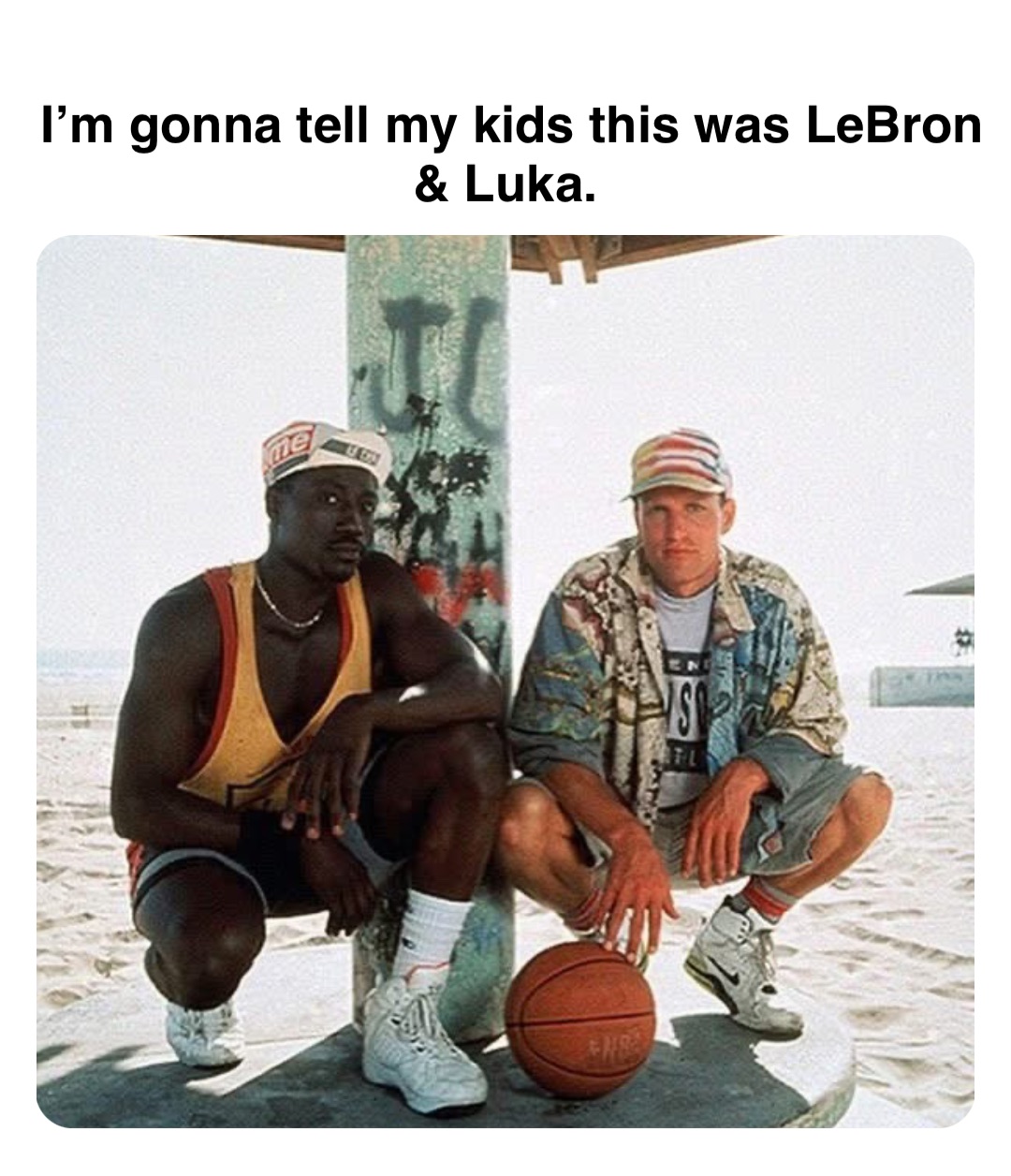 Double tap to edit I’m gonna tell my kids this was LeBron & Luka.