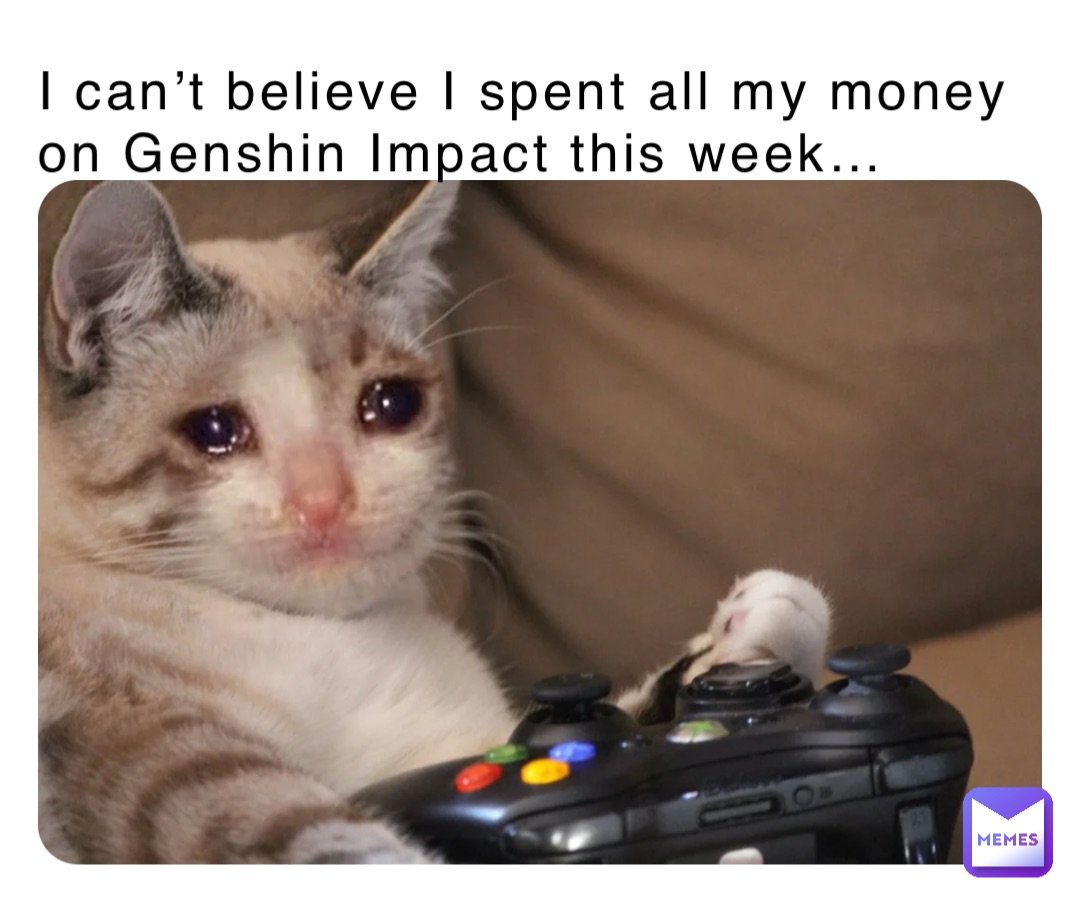 I can’t believe I spent all my money on Genshin Impact this week…