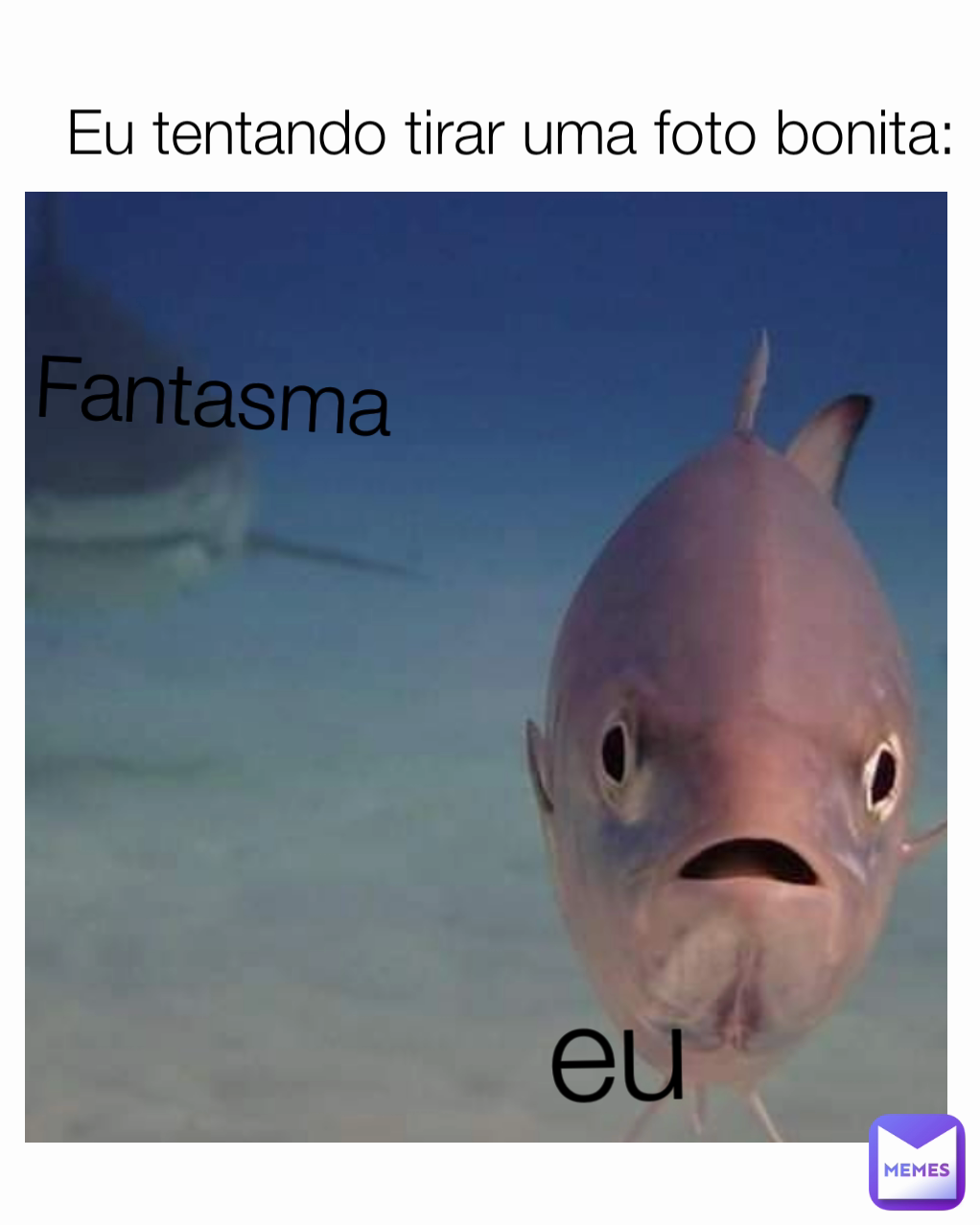 Fantasma eu
 Eu tentando tirar uma foto bonita: