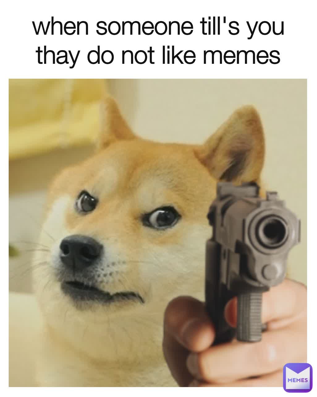 when someone till's you thay do not like memes