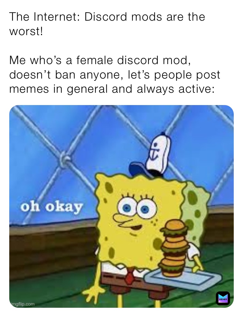 The Internet Discord Mods Are The Worst Me Who S A Female Discord Mod Doesn T Ban Anyone Let S People Post Memes In General And Always Active Dipper Pines Memes