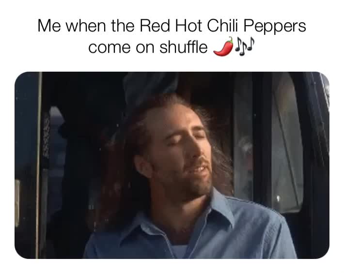 🌶🎶  #rhcp  #redhotchilipeppers  #music  #experience  #nicolascage  #nickcage  #meme  #life