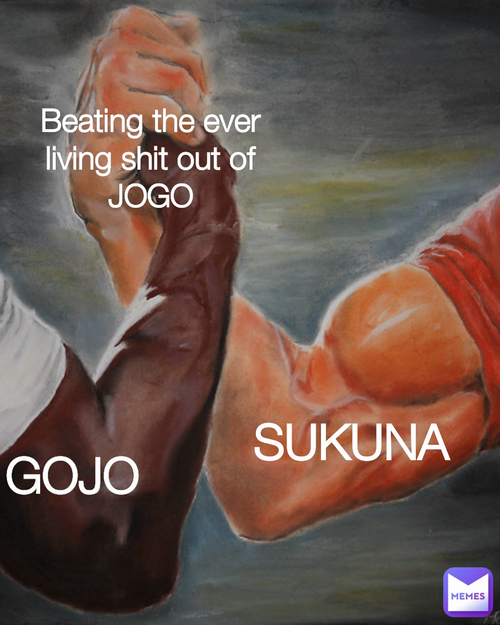 GOJO Beating the ever living shit out of JOGO SUKUNA