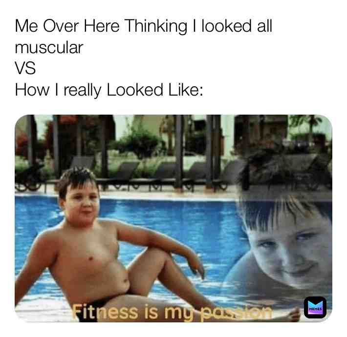 Anyone else thought after they barely did exercise that they would look all strong when y’all were younger? 🤔 #memes