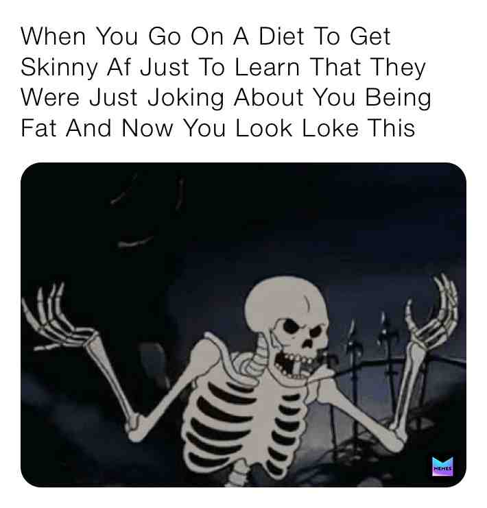 Bro This Man Went On A Crazy Diet That His Bones Popped Out #memes