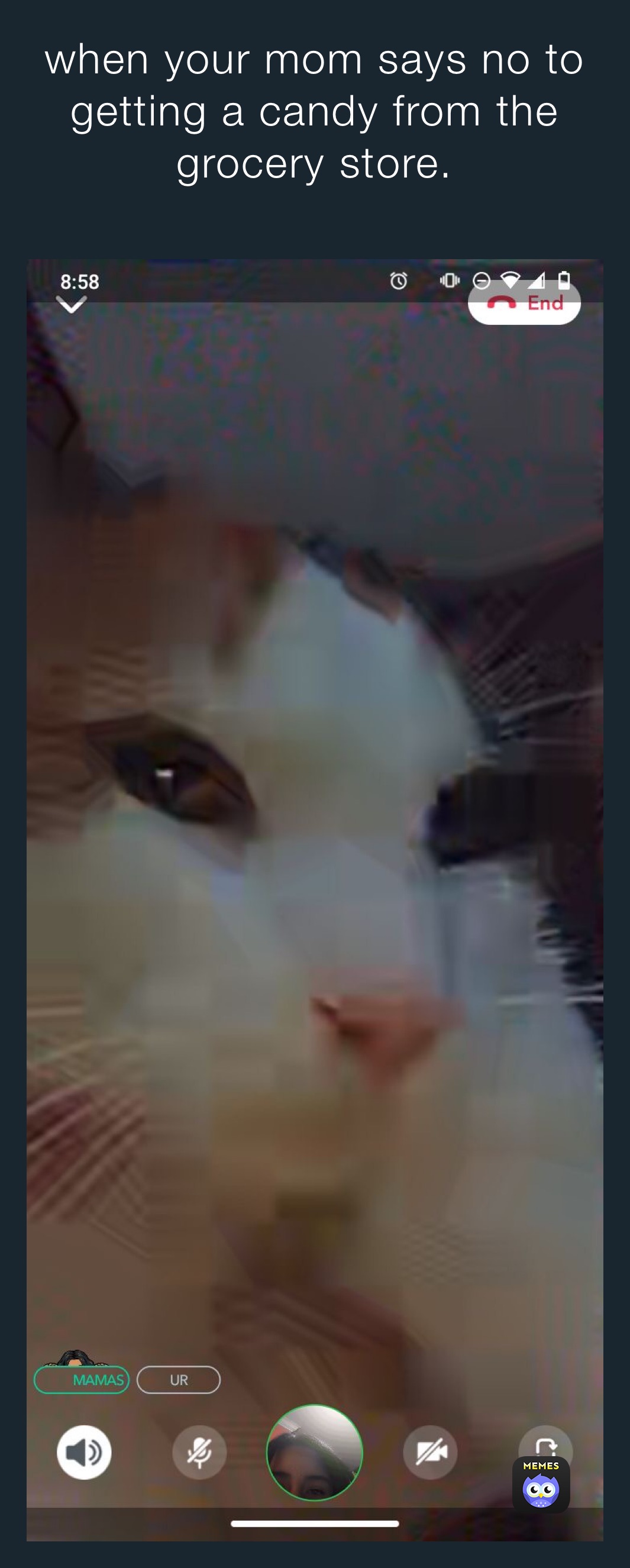 when your mom says no to getting a candy from the grocery store.
