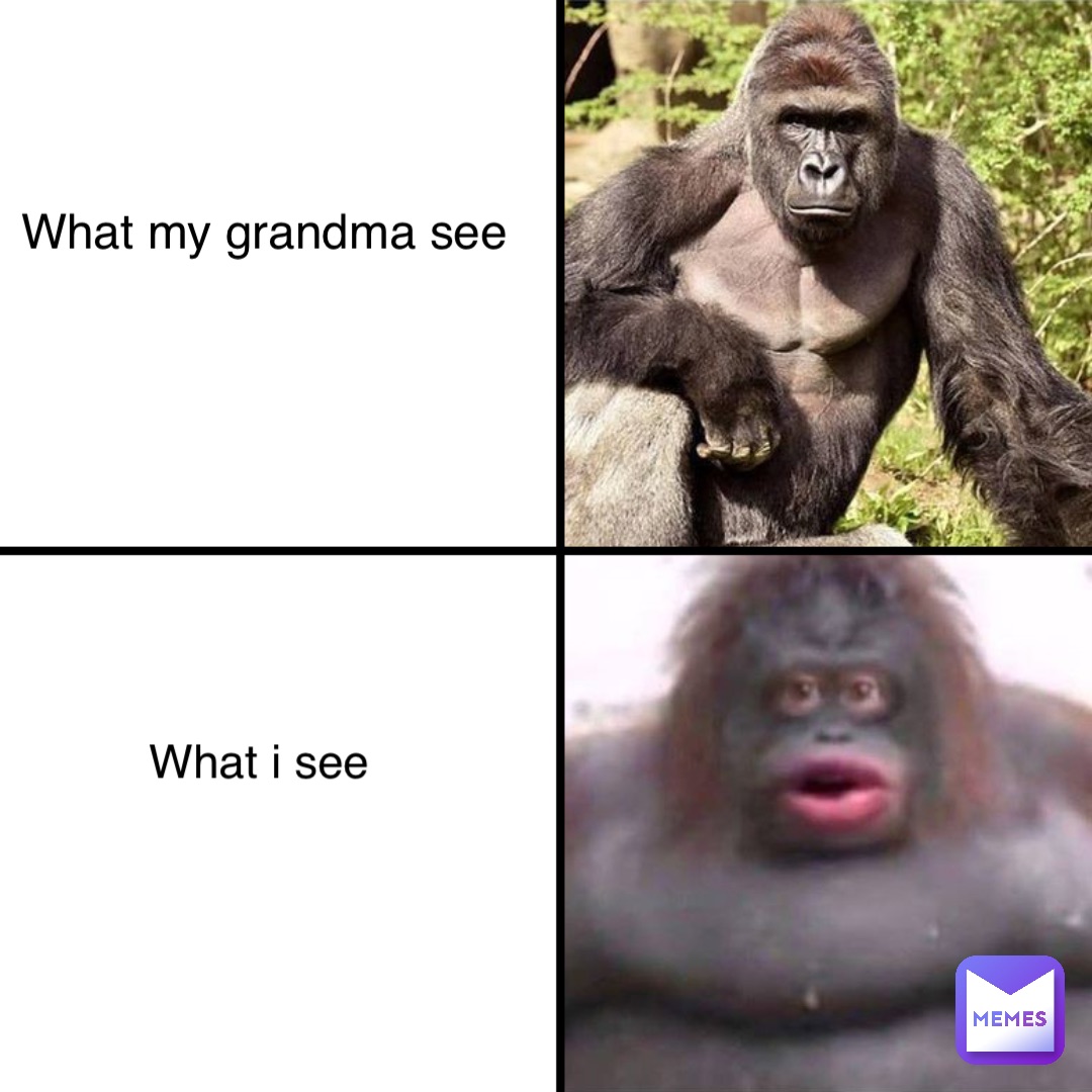 What my grandma see What i see