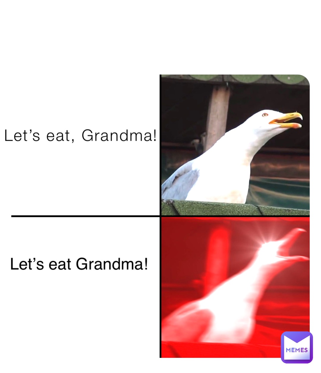 Let’s eat, Grandma! Let’s eat Grandma!