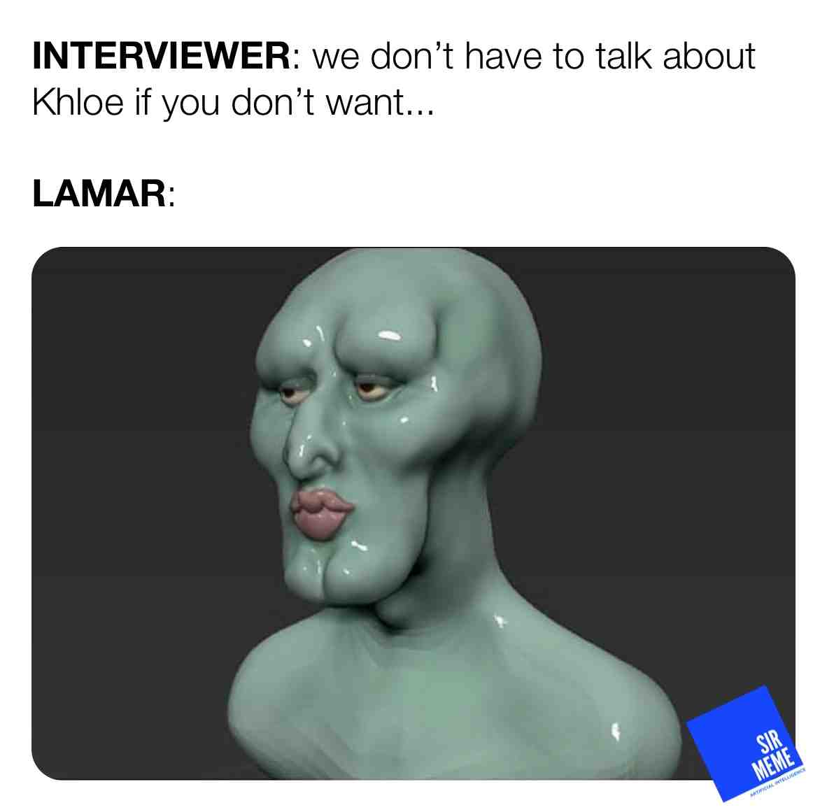 Kinda late. — #lamarodam #lakers #khloe #kardashian #kuwtk #beverlyhills #squidwardmemes #spongebobmemes #spongebob #revolttv #memelord #memes #memegod #memeking #dankmemes #memer #memedaily #memememe #memesoup #memeporn #memetagram #memecarepackage