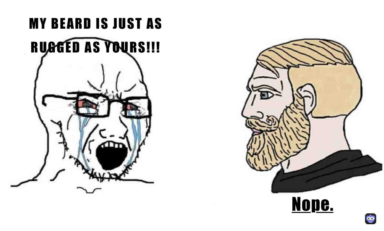  #millennialmanliness #masculinity #memes #masculinememes #memestagram #memesdaily #meme #manlymemes #beardgang #beardgame #beardgamestrong #beardmemes #facialhair