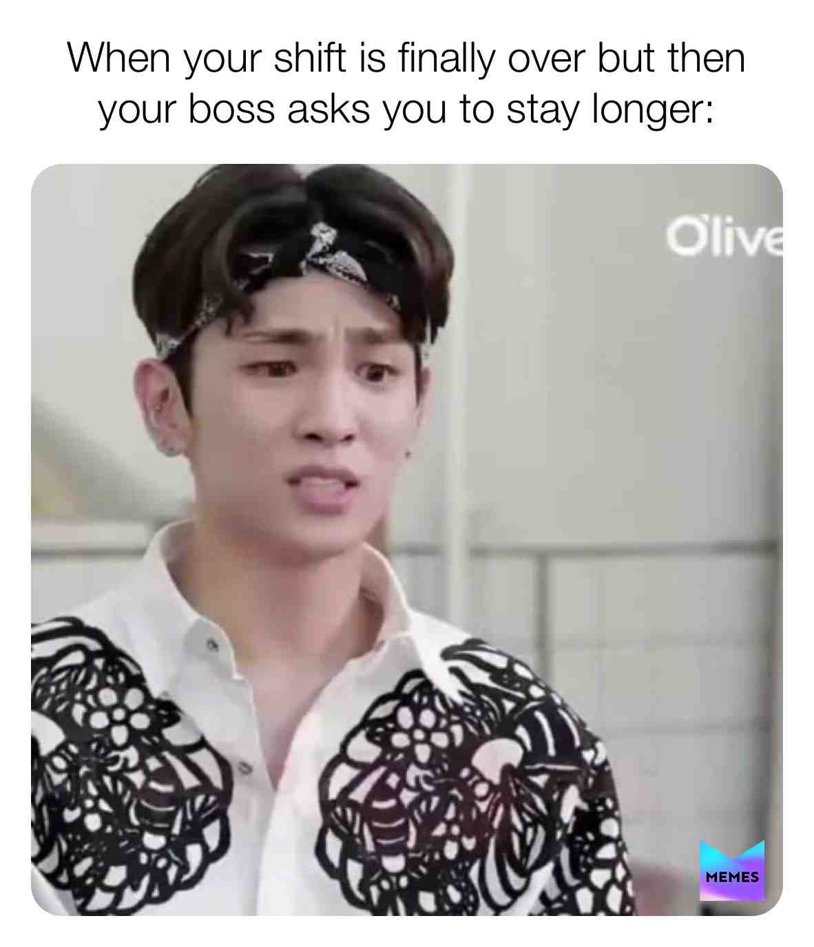 I hate it when that happens 😖 #key #shinee #kpop #kpopmemes #memes #work