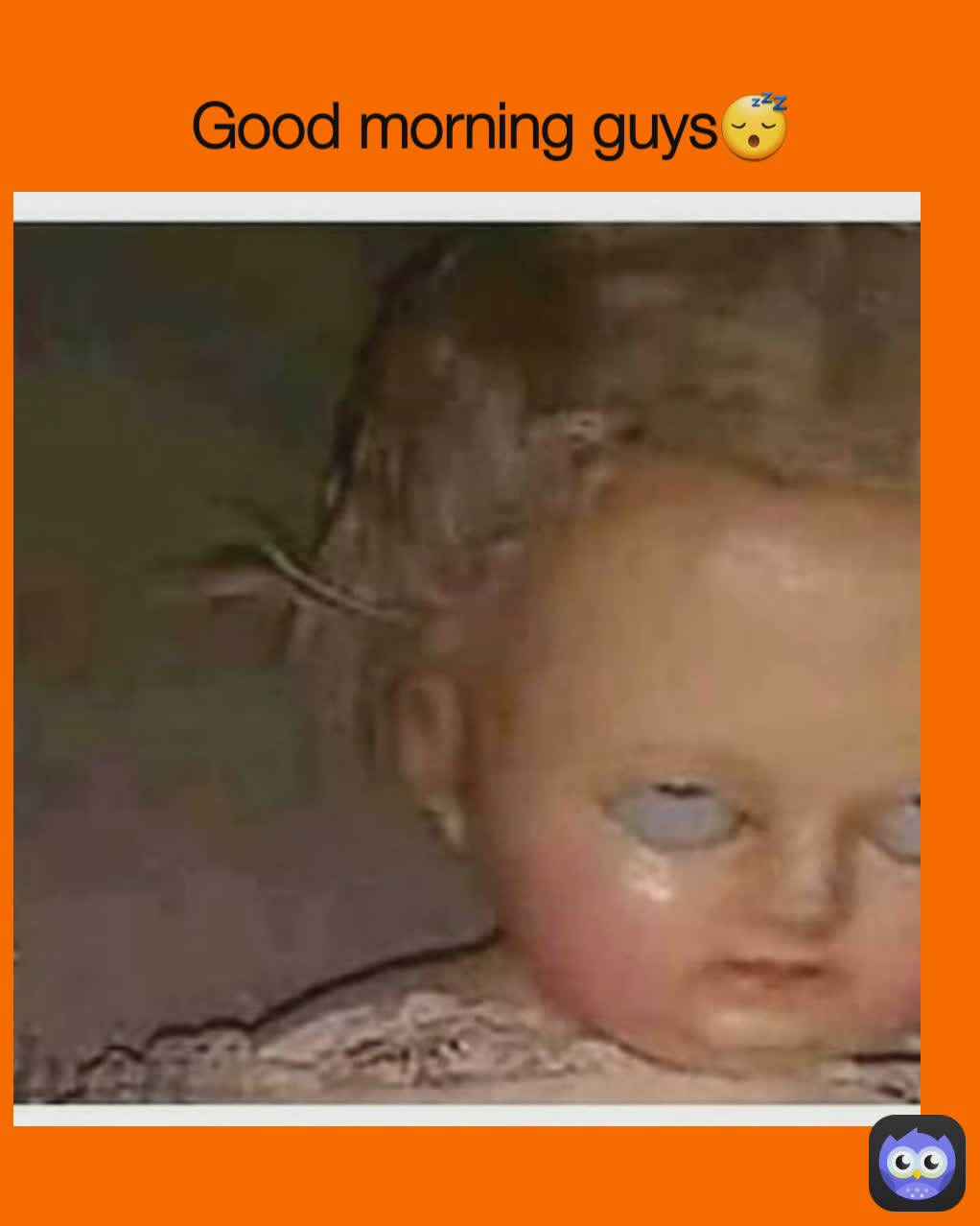 Good morning guys😴