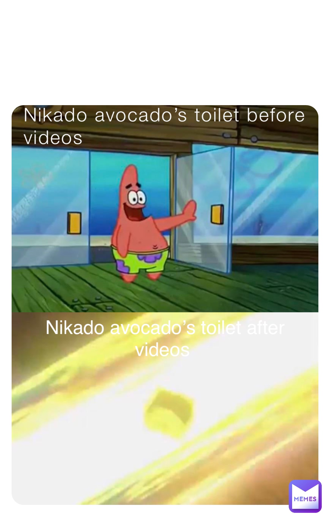 Nikado avocado’s toilet before videos Nikado avocado’s toilet after videos