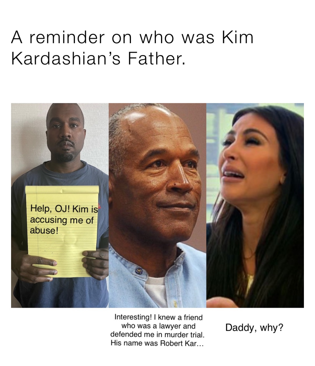 A reminder on who was Kim
Kardashian’s Father.