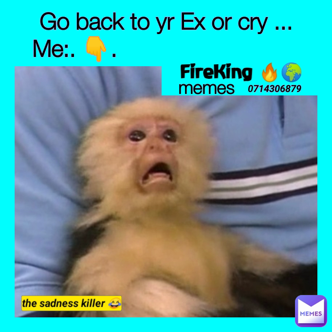 FireKing 🔥🌍 memes the sadness killer 😂 0714306879 Go back to yr Ex or cry ...
Me:. 👇.                             