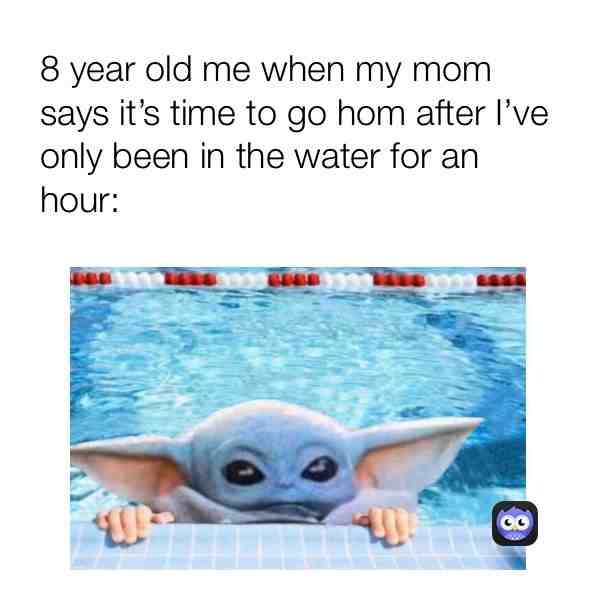 #mom #pool #babyyoda