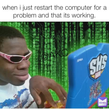 when i just restart the computer for a problem and that its working. @AKC