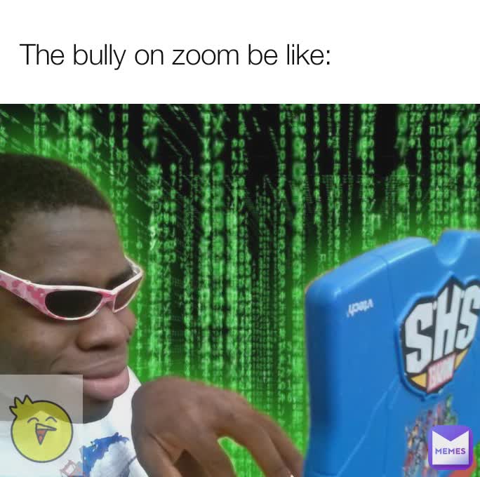 The bully on zoom be like: