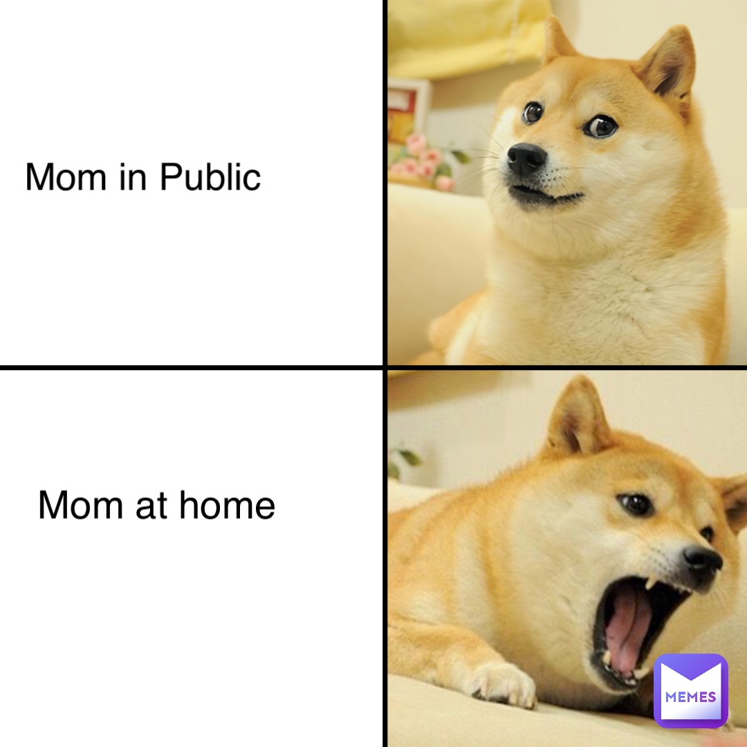 Mom in Public Mom at home