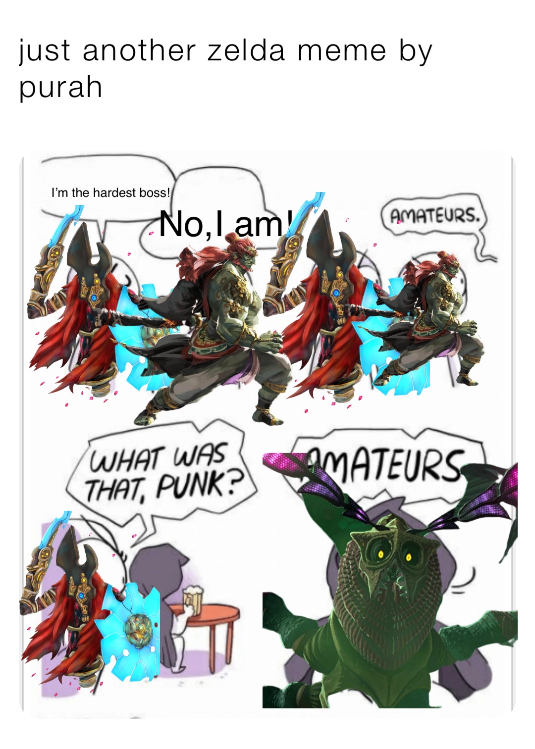 just another zelda meme by purah I’m the hardest boss! No,I am! Troll_Face_3.0 Memes