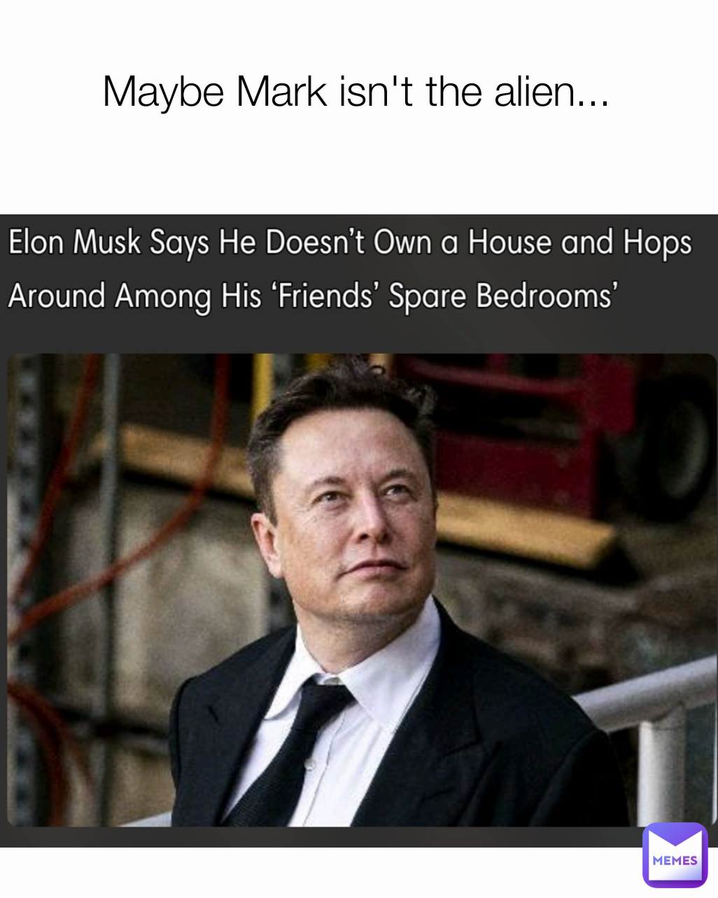 Maybe Mark isn't the alien...