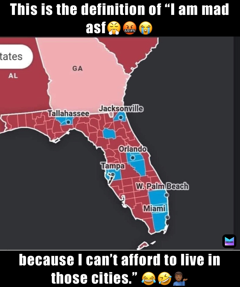 This is the definition of “I am mad asf😤🤬😭 because I can’t afford to live in those cities.” 😂🤣💁🏾‍♂️