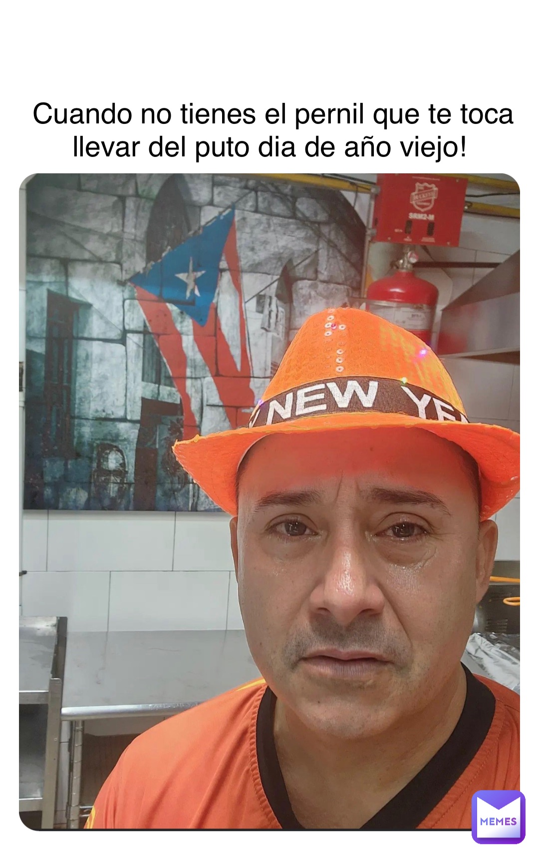 Cuando no tienes el pernil que te toca llevar del puto dia de año viejo!