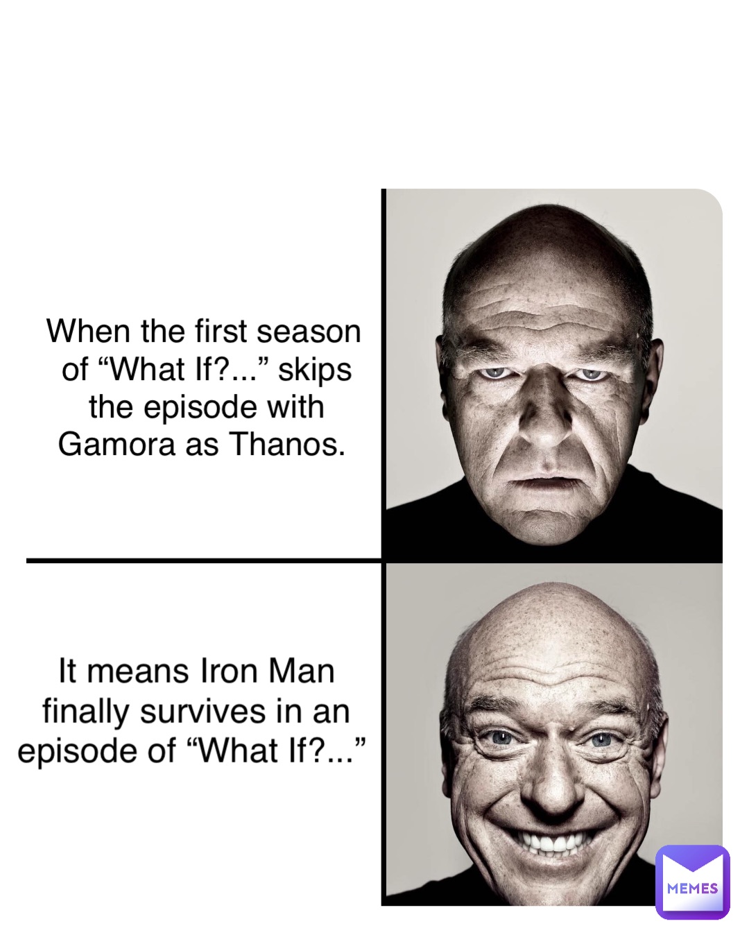 Double tap to edit When the first season of “What If?...” skips the episode with Gamora as Thanos. It means Iron Man finally survives in an episode of “What If?...”