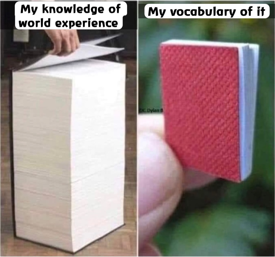 My vocabulary of it