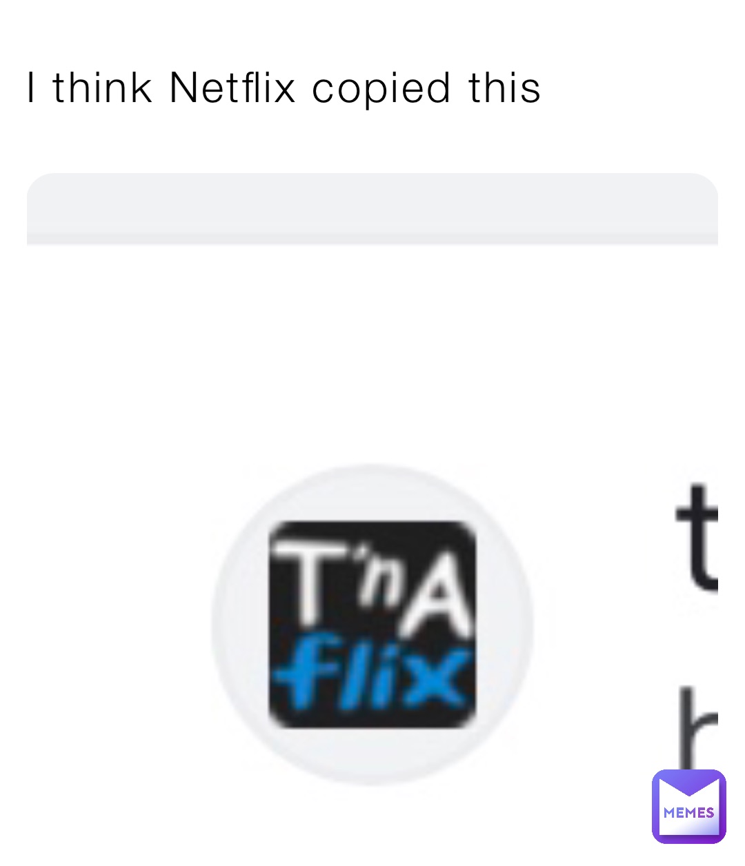 I think Netflix copied this