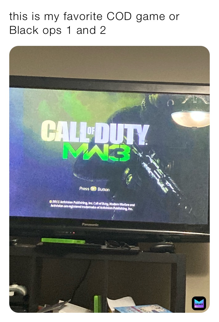 this is my favorite COD game or Black ops 1 and 2