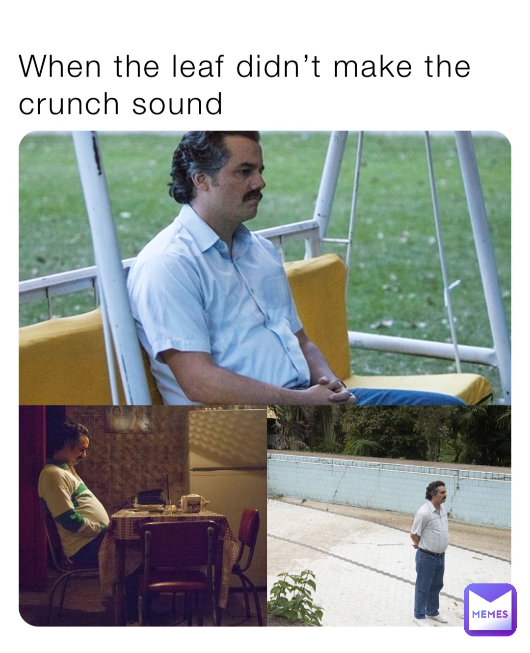 When the leaf didn’t make the crunch sound