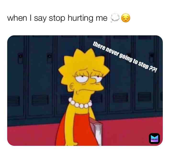 I try and hide the pain