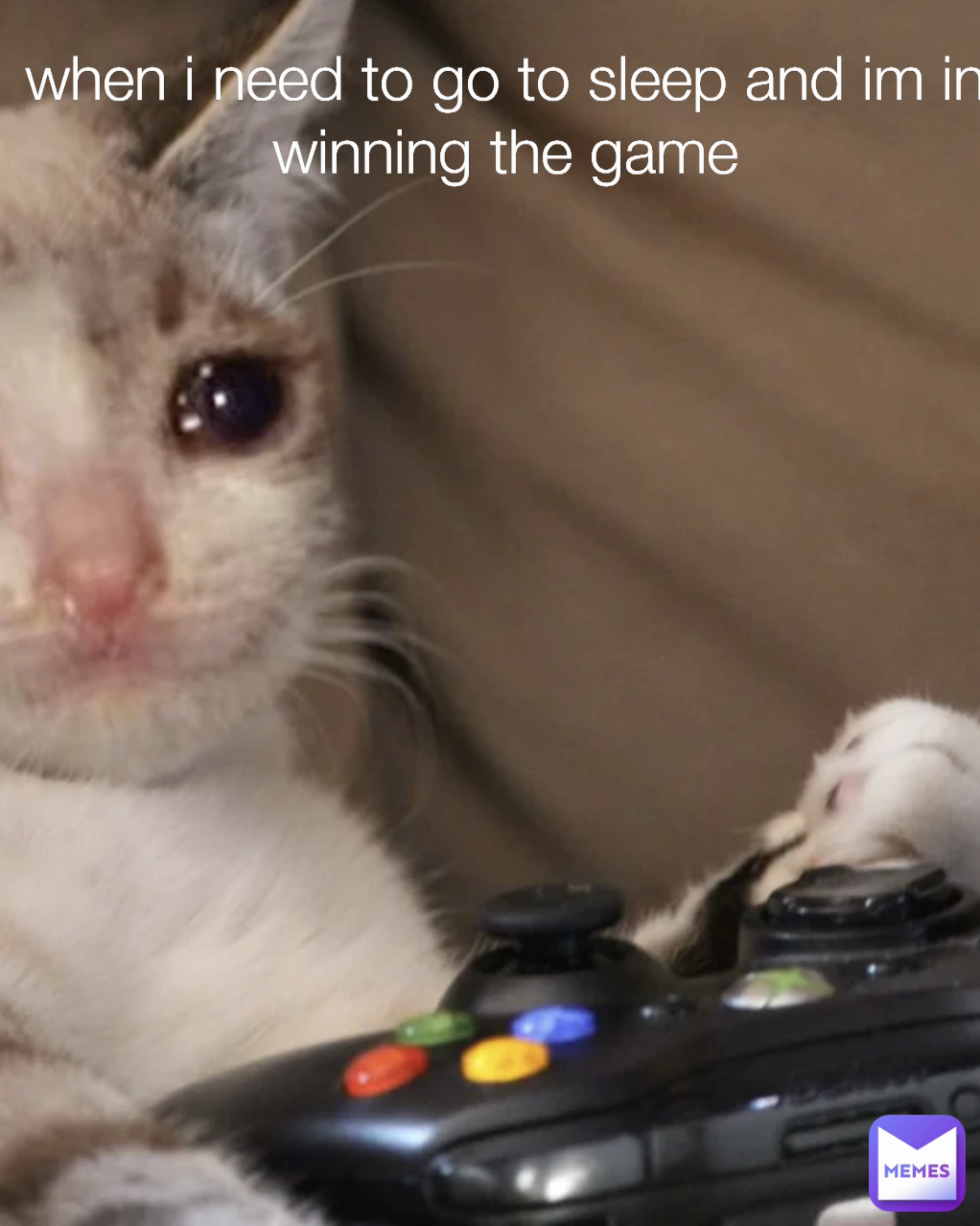 when i need to go to sleep and im in winning the game