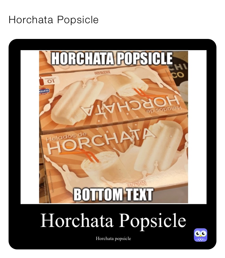 Horchata Popsicle
