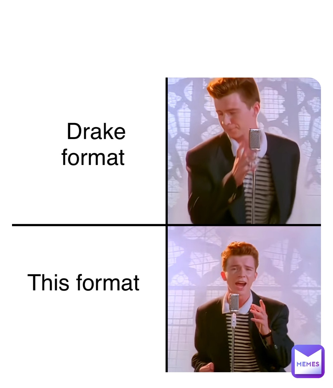 Double tap to edit Drake format This format