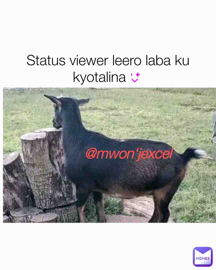 Meme shared by @mwonjexcel
