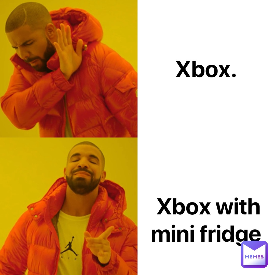 Xbox. Xbox with mini fridge