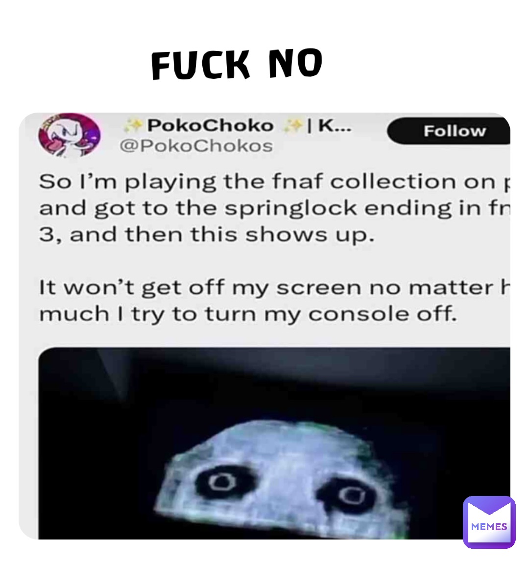 FUCK NO