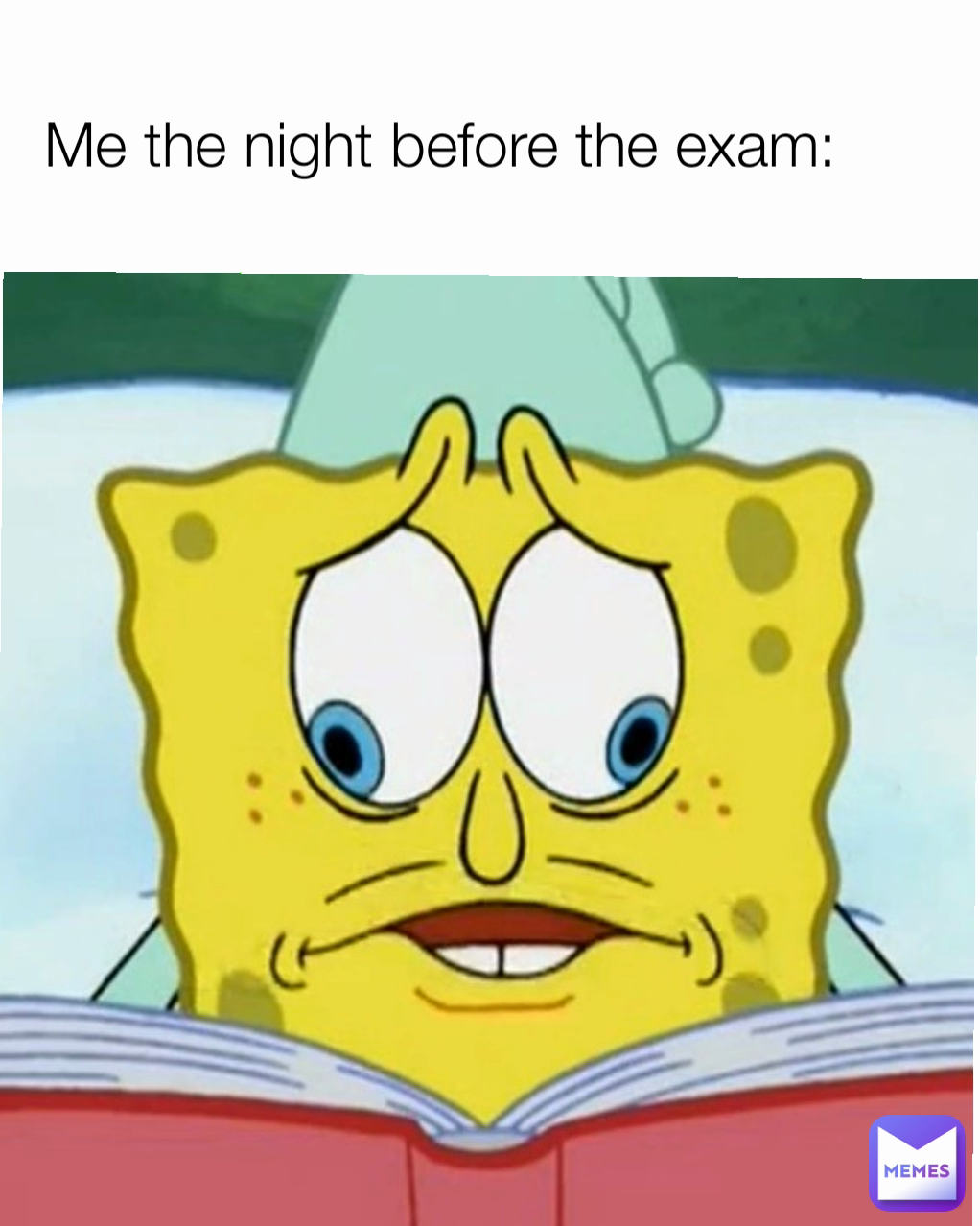 Me the night before the exam: