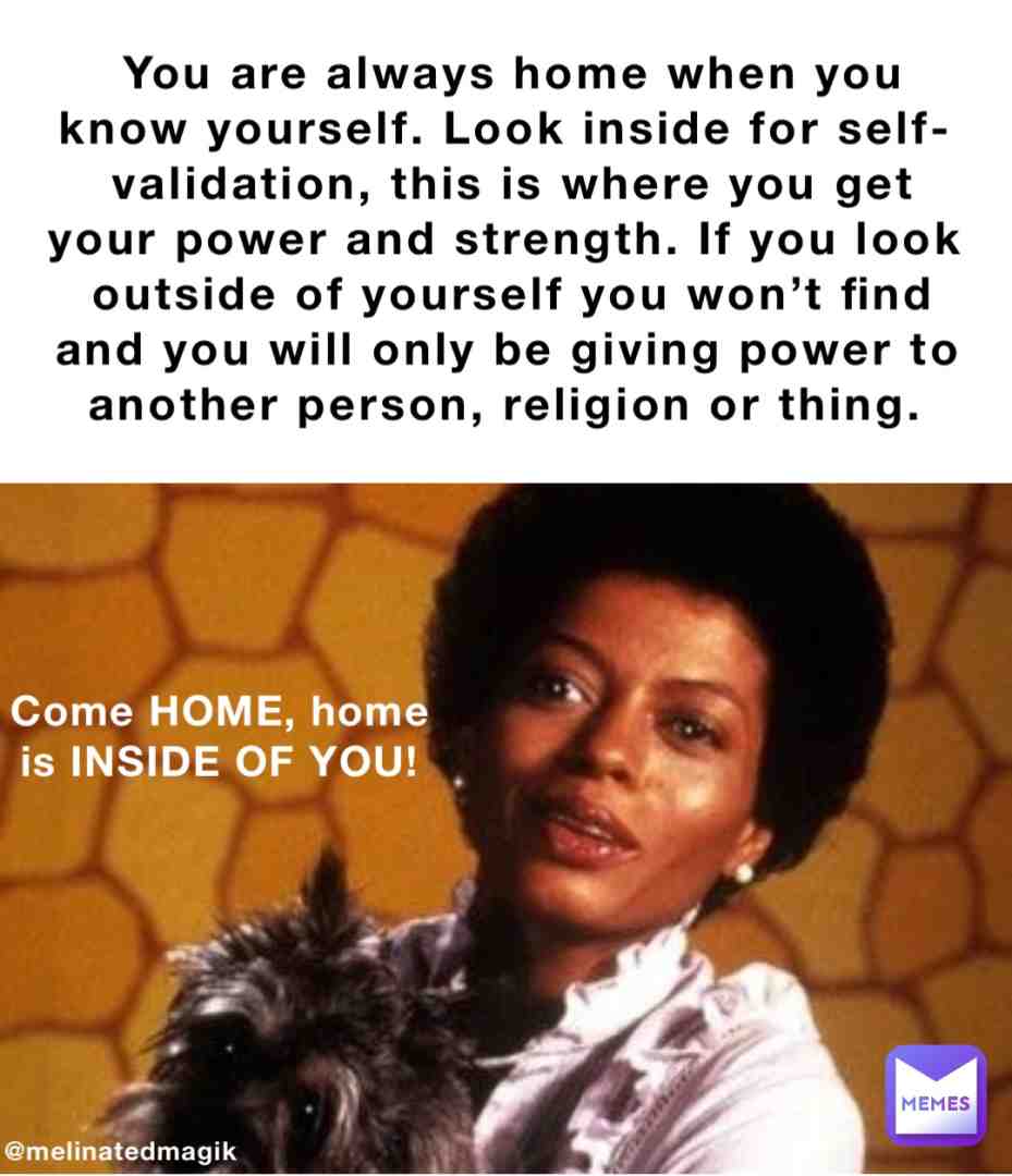 You were always home, you just had to look inside! #spirituality #spiritualawakening #blackgirlmagic #spiritualjourney #transformation #queen #butterfly #goddessish #melanatedgoddess
