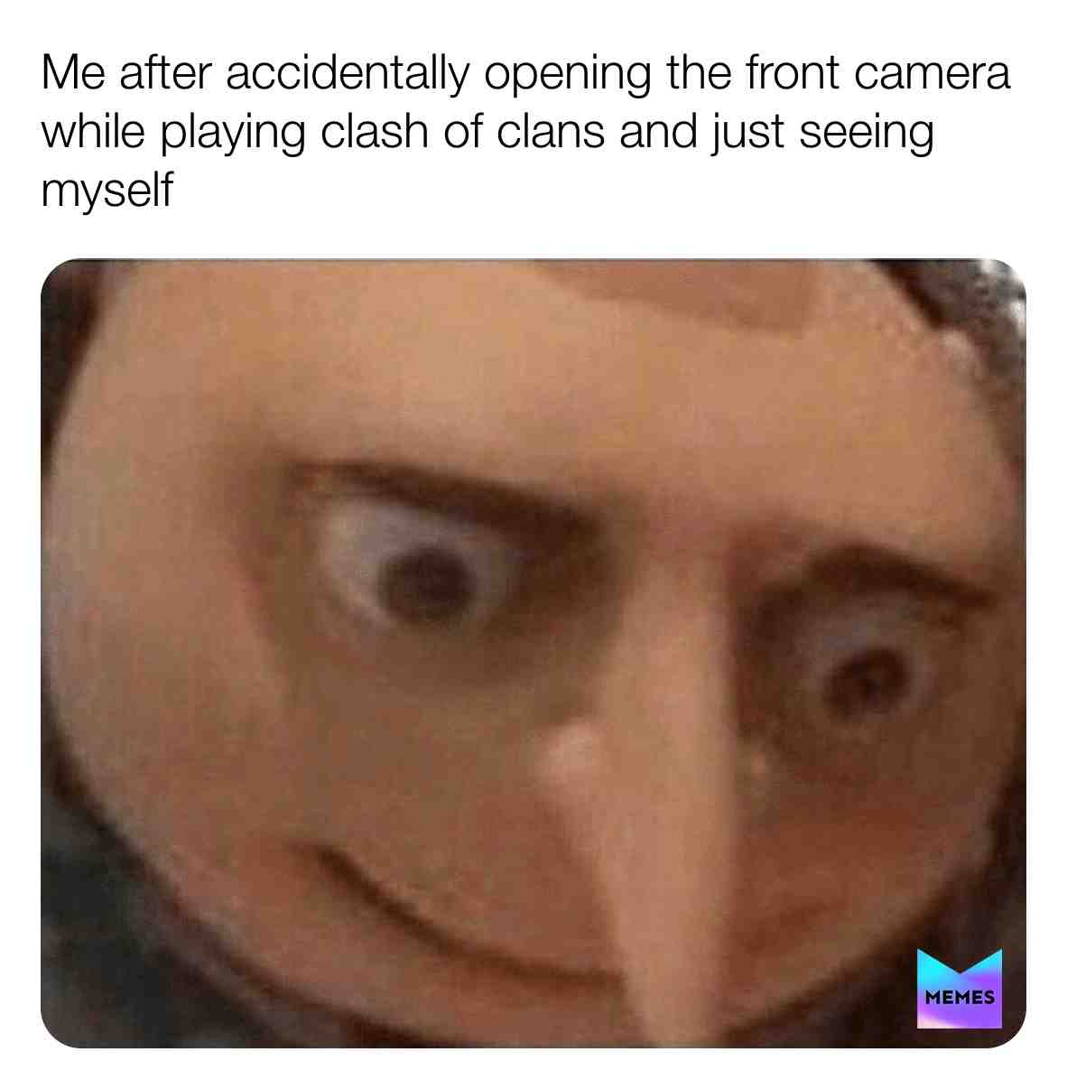 It's actually the worst thing :( My selfesteem: 📉 #dankmeme #funny #meme #gru #frontcamera
