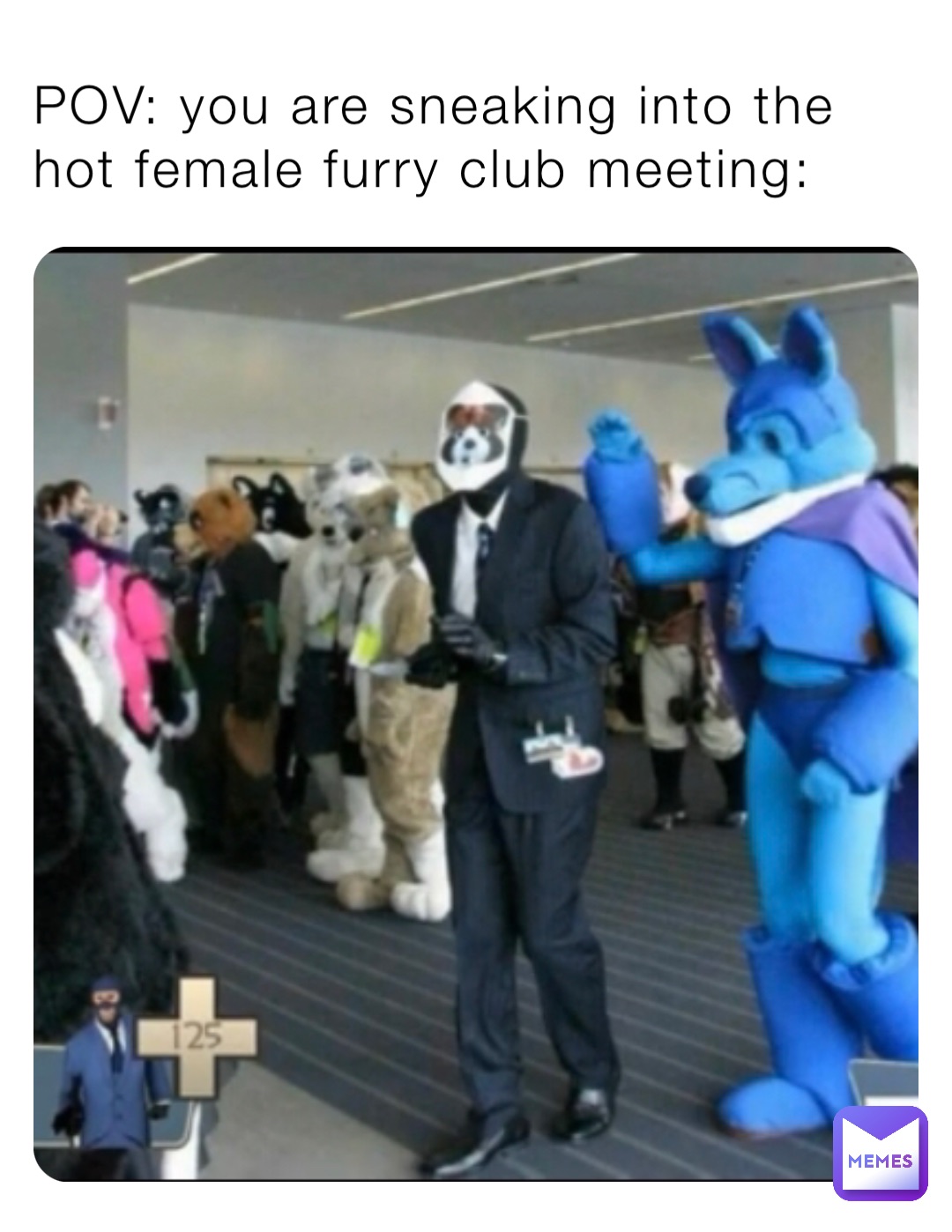 POV: you are sneaking into the hot female furry club meeting: