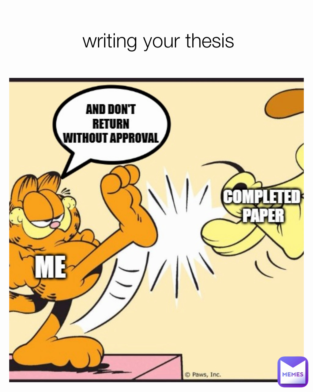 abstract thesis meme