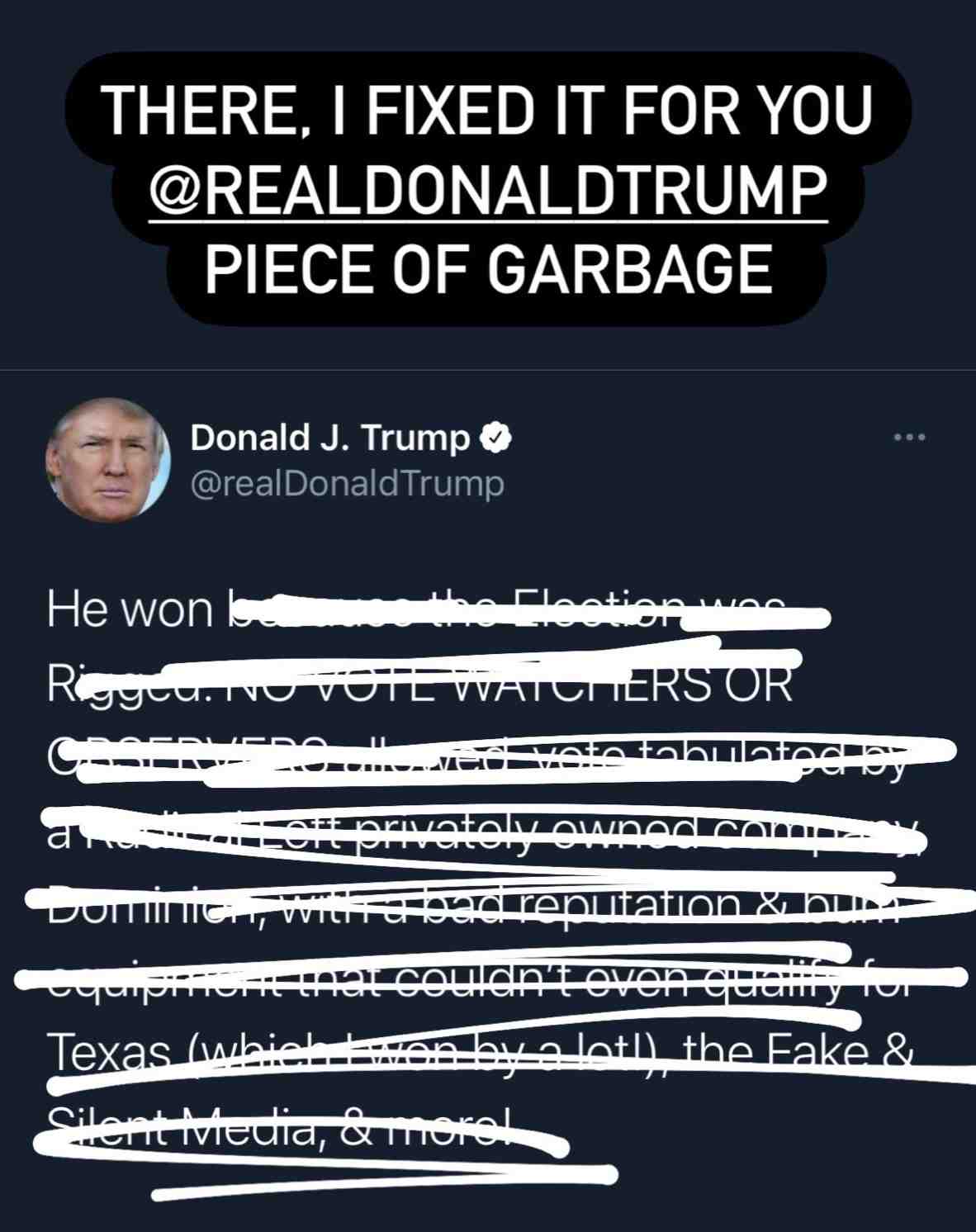 #fucktrump  #trumpisaloser  #trump2020  #bidenwon  #biden2020